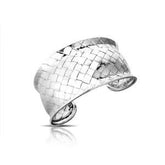AB-1033-S Sterling Silver Bracelet & Bangle With Plain Silver Jewelry Bali Designs Inc
